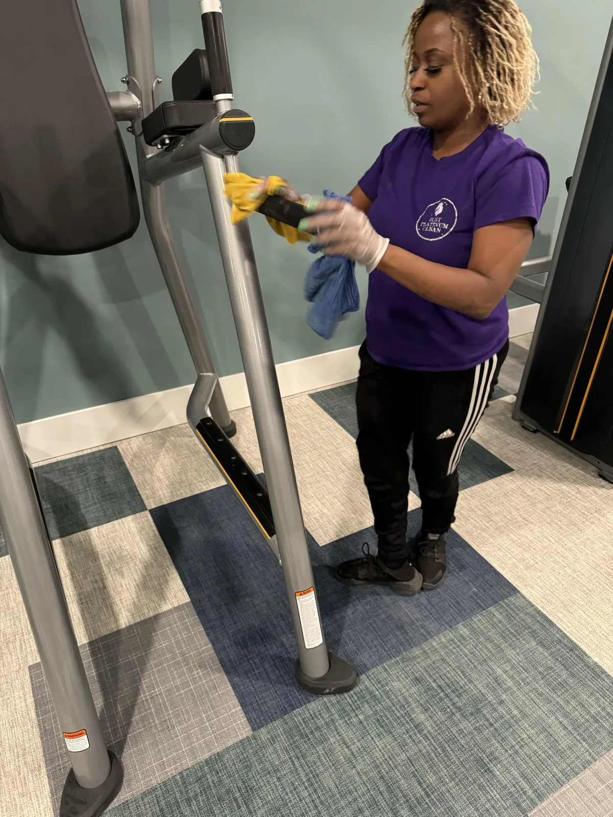 Gym & Fitness Center Cleaning — Just Platinum Clean